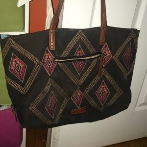 Lucky brand tribal tote